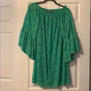 Karlie turquoise lace dress